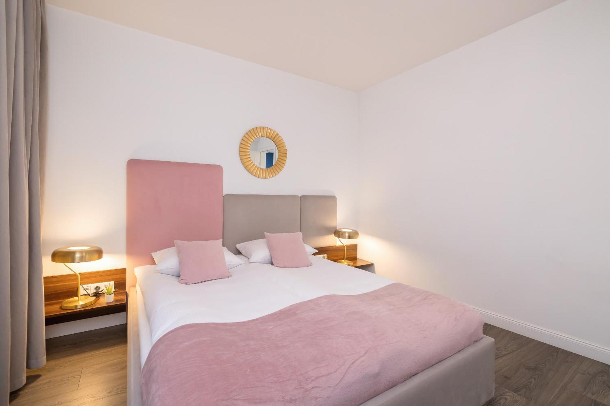 Blue And With Bright Pink Bedroom In By Renters Krakow